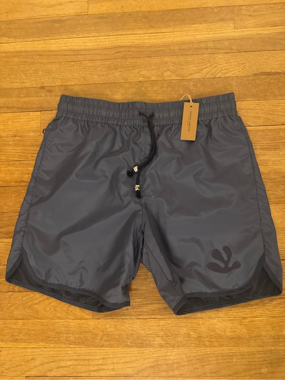 NWT Wasted Collective Men's Blue Gray Swim Trunks - Size Medium
 b57